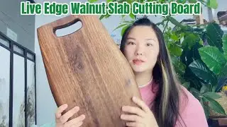 Live Edge Walnut Slab Cutting Board Live Edge Solid Wood Chopping Board