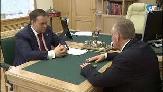 Андрей Никитин провел рабочую встречу с сенатором от Новгородской области Сергеем Митиным