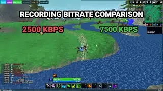Bitrate Comparison for Recording // 1080p30 // Hordes.io | SUFANS 6290