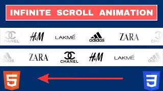 Infinite Scroll Animation || Create an Infinite Horizontal Scroll Animation Using HTML And CSS