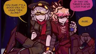 V and Lizzy's WHOLESOME CAMPFIRE DATE?!! (Murder Drones Comic Dub)