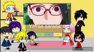 Naruto family and Sasuke family react to f!y/n parti 2