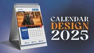 Calendar Design 2025 | Baro Sida Loo Design Gareeyo Calendar 2025 | Illustrator #adobeillustrator