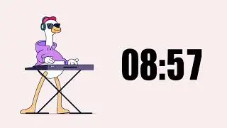 Countdown Timer 10 minutes  - Duck Dancing DJ - Tick tock