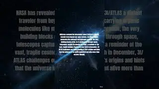 NASA&rsquo;s New Discovery: An Interstellar Visitor Packed With Organic Molecules🦠🧬 #visionaryscience