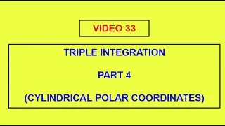 Cylindrical Polar Coordinates || Triple Integration (Part 4) || STUDY OP