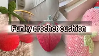 Crochet cushions|Funky crochet cushion for decoration|Crochet cushion cover