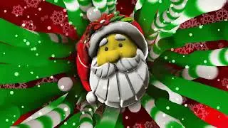 Santa Claus Head Christmas Background 🎅10 Hours 4K UHD | Festive Holiday Loop for Christmas Ambience