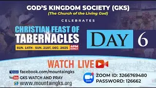 THE CHRISTIAN FEAST OF TABERNACLES 2025 || DAY 6 || WOMEN ASSEMBLY  || FRIDAY DECEMBER 19, 2025