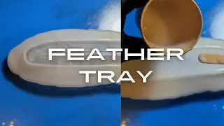 Resin pour in a feather tray mold from Temu! #resin #temufinds #temuaffiliateprogram #temu #craft