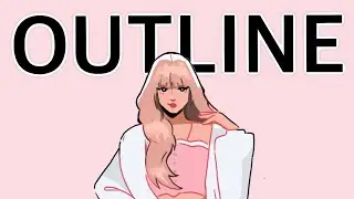 HOW TO create an outline in PROCREATE 🎨 (multiple methods!!)