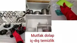 BAYRAM TEMİZLİĞİ VLOG / Mutfak dolabı i&ccedil;- dış temizlik
