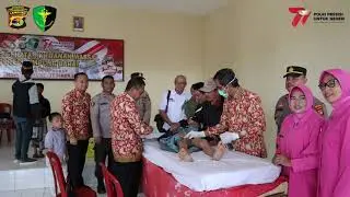 BHAKTI KESEHATAN KHITANAN MASSAL POLRES LAMPUNG BARATDALAM RANGKA HARI BHAYANGKARA KE 77