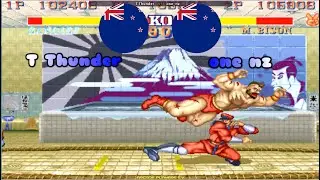 Street Fighter II' - Hyper Fighting ➤ T Thunder (New Zealand) vs one nz (New Zealand) sf2hf
