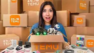 Я купила огромную коробку продукции Temu по очень низкой цене.