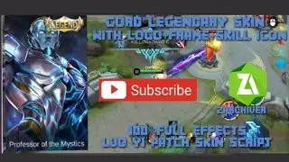 Gord Legendary Skin Script Tutorial with Logo, Frame, Skill icon & Lobby | Mobile legends