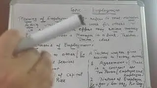 Nature of Employment and characteristics of Employment