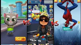 cat runner 😺VS subway surf🚶VS spider man endless hero run🏃 || 😊 || GST(gamer soumi testing)
