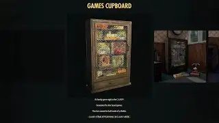 Fallout 76 - Games Cupboard Review - New Camp Resource That Collects Pre-War Board Games