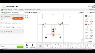 Lacrosse 2 2 2 Tic tac toe play