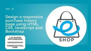 Design a responsive purchase history page using HTML, CSS, JavaScript and Bootstrap