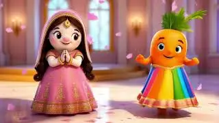 Aloo Ki Nikli Baraat 🥔 | Funny Sabzi Wedding | Hindi Rhymes for Kids