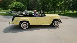 1950 Willys Jeepster Driving
