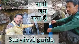 How dificult to find a water source in Himalayas in winter!