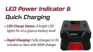 Boost Your Outdoor Power &ndash; Banshee 82V 2.5Ah Battery for Snapper XD & Briggs & Stratton Tools