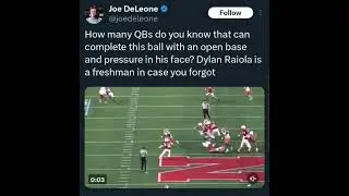Dylan Raiola - Patrick Mahomes Style Throw