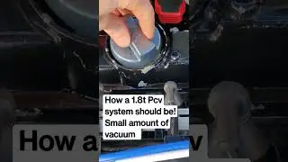 Audi 1.8t Engine PCV Valve - Vacuum from the Inlet = Positive Crankcase Ventilation #audi #vw #pcv
