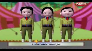 5 Five Little Soldiers Poem Sing Along | Nursery Rhymes Karaoke | Pre School Songs #pebblesrhymes