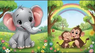 The Kind Little Elephant 🐘 | Happy Kids World