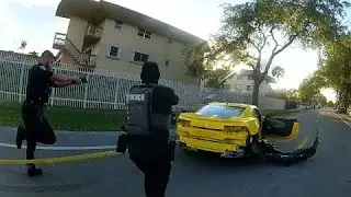 High-Speed Chase Ends When Cops Deploy the Grappler Device (Bodycam Footage)