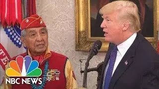President Donald Trump Calls Sen. Warren ‘Pocahontas’ At Native American Veterans Event | NBC News