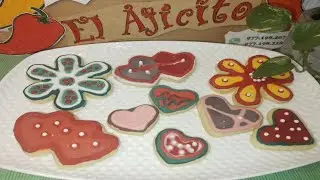 Galletas decoradas con az&uacute;car por el d&iacute;a de SAN VALENTIN /Sugar cookies #elajicito