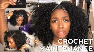 CROCHET MAINTENANCE | How I Refresh My Crochet Braids | Niara Alexis