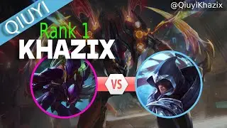 [RANK 1 KHAZIX] QIUYI KHAZIX VS TALON 17 KILL - QIUYI KHAZIX GUIDE