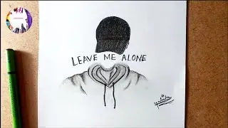 Easy Drawing - alone boy (step by step) || broken heart || How to draw a sad boy || pencil sketch