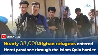 Nearly 38,000 Afghan refugees entered Herat province through the Islam Qala border