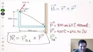 Estática Momentos de forma vectorial en 2 Dimensiones