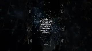 Who invented fireworks?
