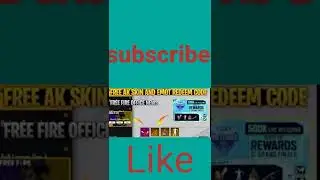 #free#Ak gun skin#Emote#free fire#New#Redeem code#ffpl final#free Radeem# B2f uk