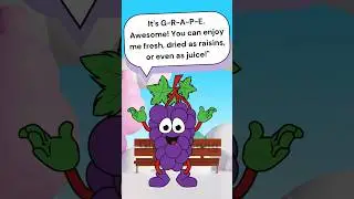 Meet Grape: The Fruit with a Big Taste-Fun Introduction for Kids! #shortvideo #status #shortsyoutube