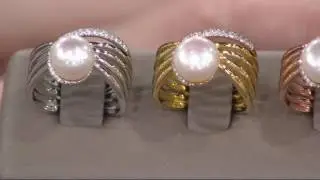 Honora Cultured Pearl & Gemstone Sterling Silver Ring on QVC