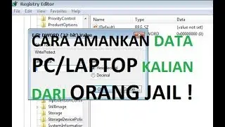 TUTORIAL CARA DISABLE COPY PASTE PAKAI REGEDIT