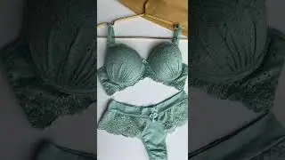 Conjunto Lingerie Verde &Aacute;gua #moda&iacute;ntima #confortoelegancia #bra
