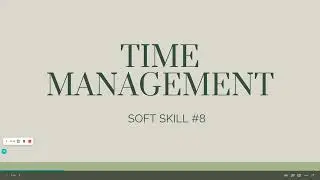 Soft Skills #8 Time Management