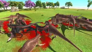 X12 Allosaurus X20 Carnotaurus - Animal Revolt Battle Simulator