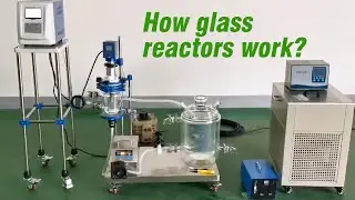 How glass reactors work in lab？#Shorts